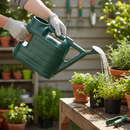 Premium 6.5 Litre Plastic Watering Can - Practical Gardening Tool in Green - High-Quality Professional Grade for Industrial and Commercial Applicat...