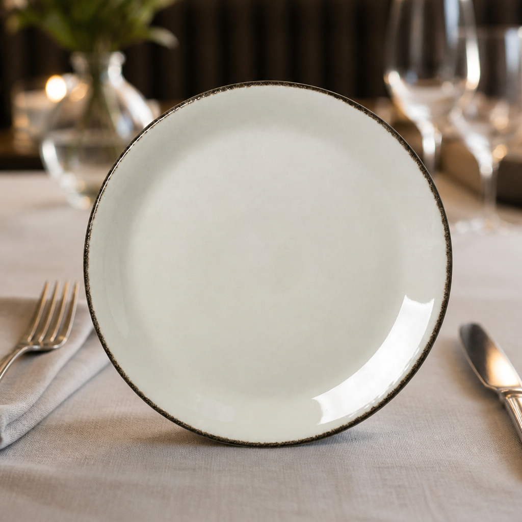 Commercial Charcoal Dapple Coupe Plates 252mm - 24 Pack