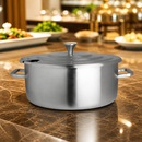Commercial Round Soup Chafer 5.2L Brushed Stainless Steel