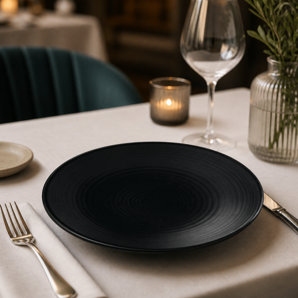 Commercial Vitrified Stoneware Deep Plates 243mm - 6 Pack