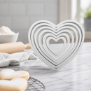 Commercial Heart Shape Cookie Cutters Set of 6 Durable ABS
