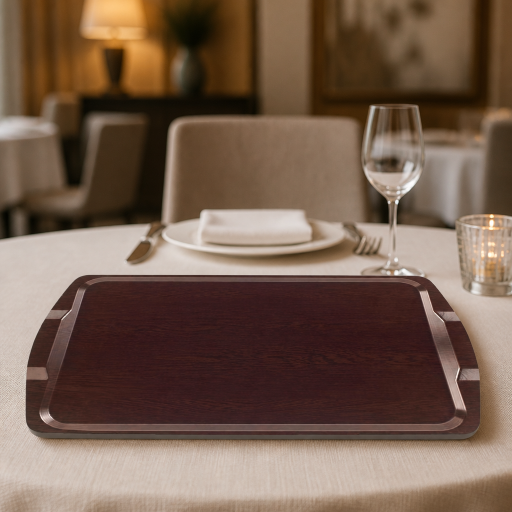 Commercial Venge Laminate Room Service Tray 640mm x 400mm
