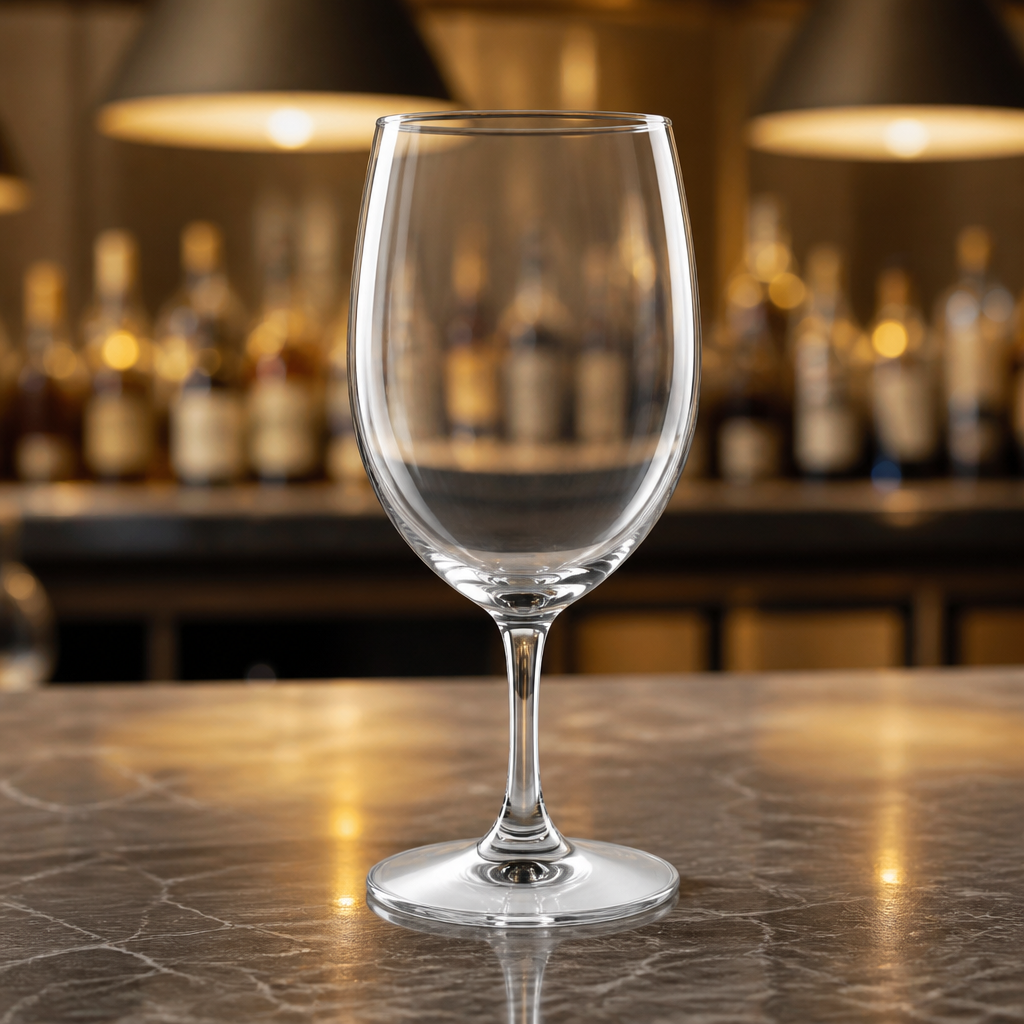 Commercial Crystal Stemmed Water Glasses 365ml - 6 Pack