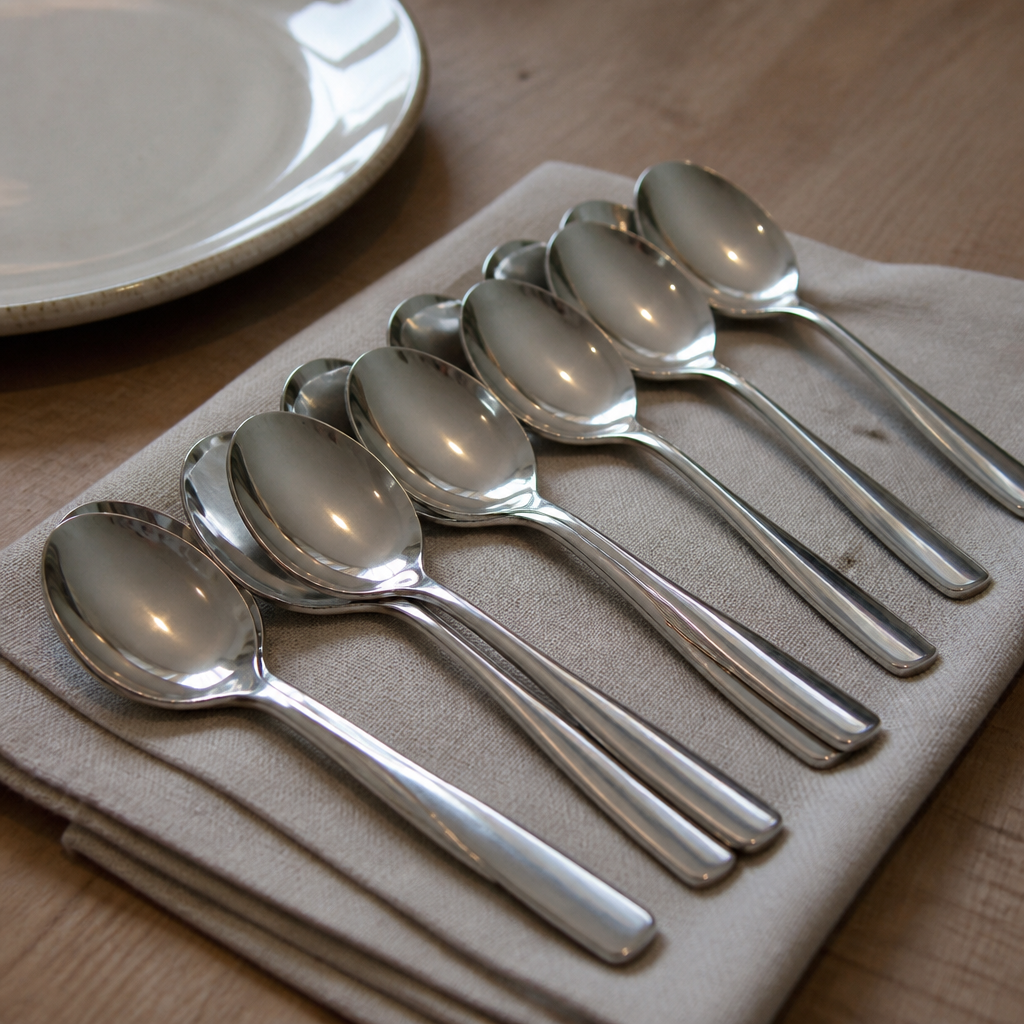 Commercial soup spoons 12 pack durable cutlery for restaurants