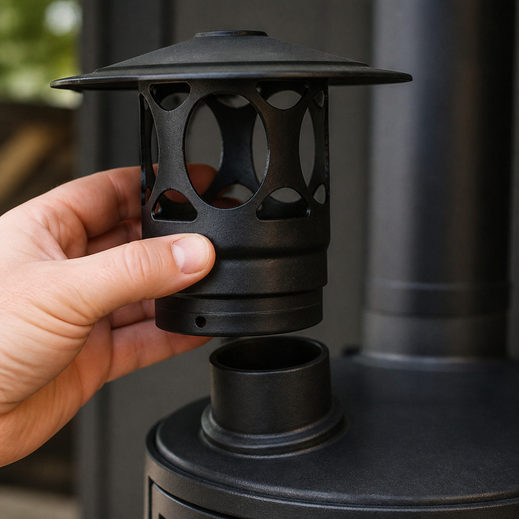 Chimney Cap for Commercial Wood Fired Oven - 220mm Height