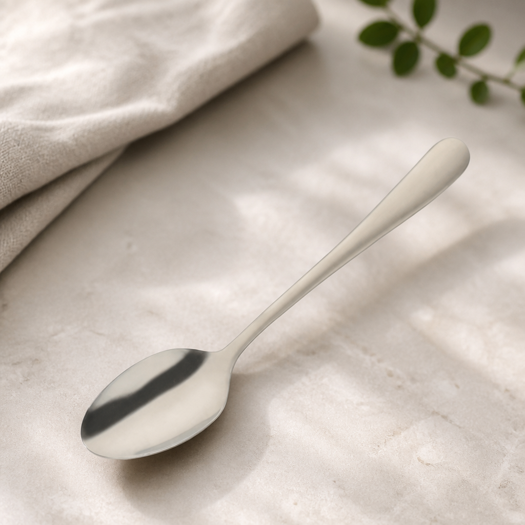 Commercial Medium Teaspoon Set 12 Pack Champagne Finish