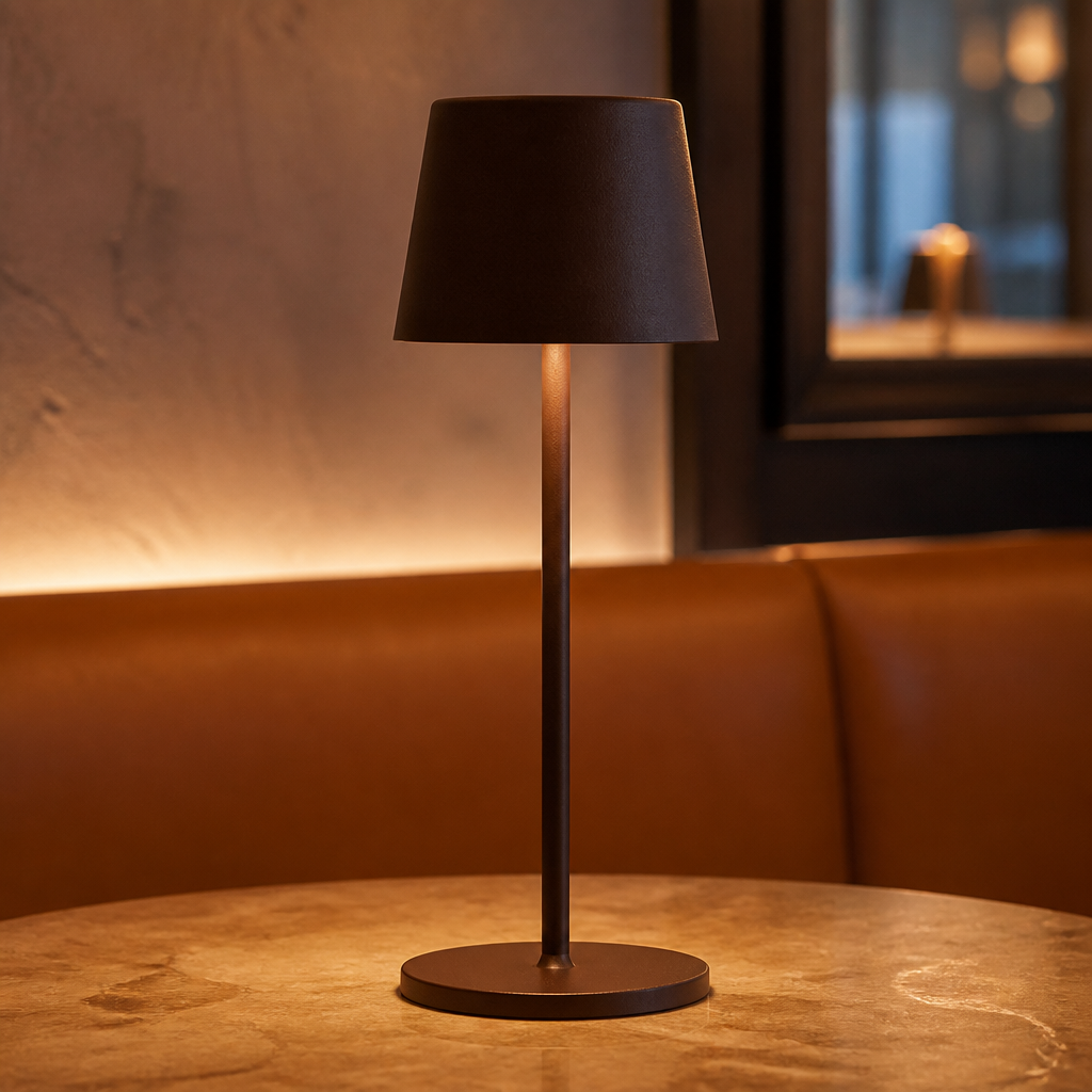 Cordless LED Table Lamp 320mm with rechargeable USB base