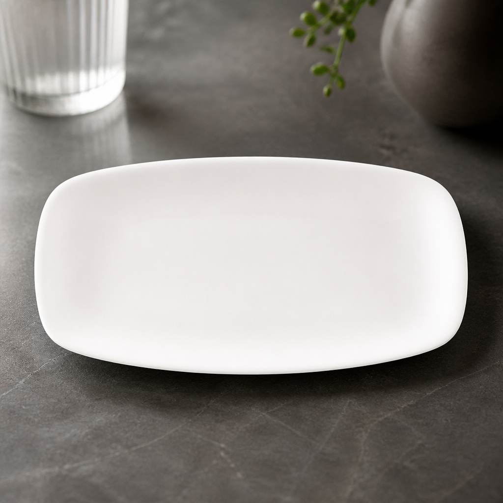 Commercial Oblong Plates 121 x 200mm 12 Pack