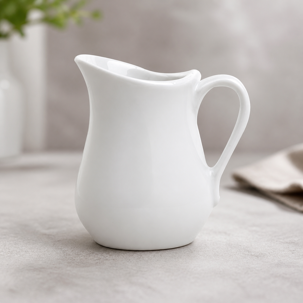 Commercial Milk Jugs 100ml Porcelain Dishwasher Safe 12 Pack