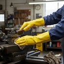 Premium Natural Rubber Latex Gloves - 0.35mm Thickness, Outstanding Sensitivity for Cleaning and Maintenance Applications