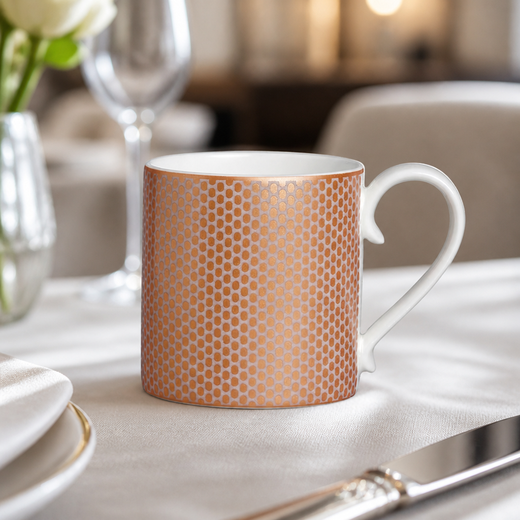 Commercial Bone China Mugs 350ml Coupe 12 Pack
