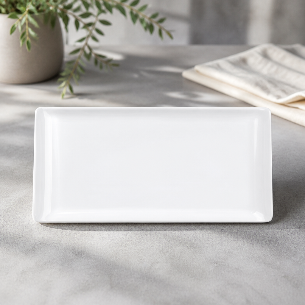 Commercial Rectangular Trays 300x145mm - 6 Pack Catering Supplies