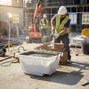 Professional Heavy Duty Concrete Mortar Bin with Crane Lift - 250 Litre Capacity and Durable Construction