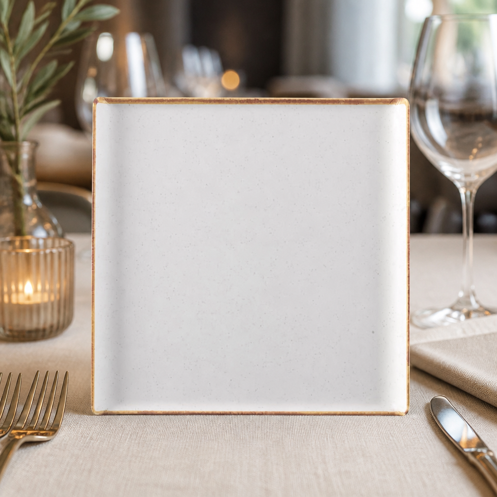 Commercial Melamine Square Tray 303mm - 4 Pack