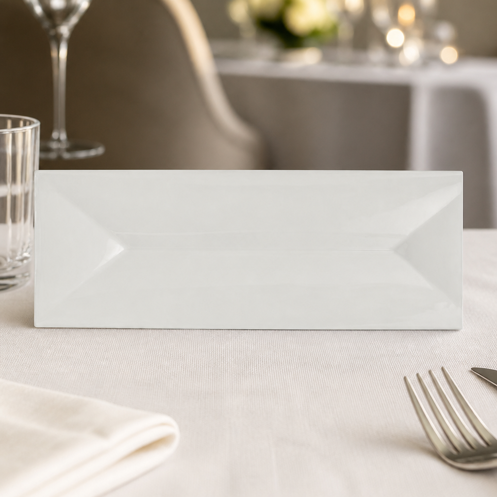 Commercial Rectangular Trays with Indents 285x100mm 12 Pack