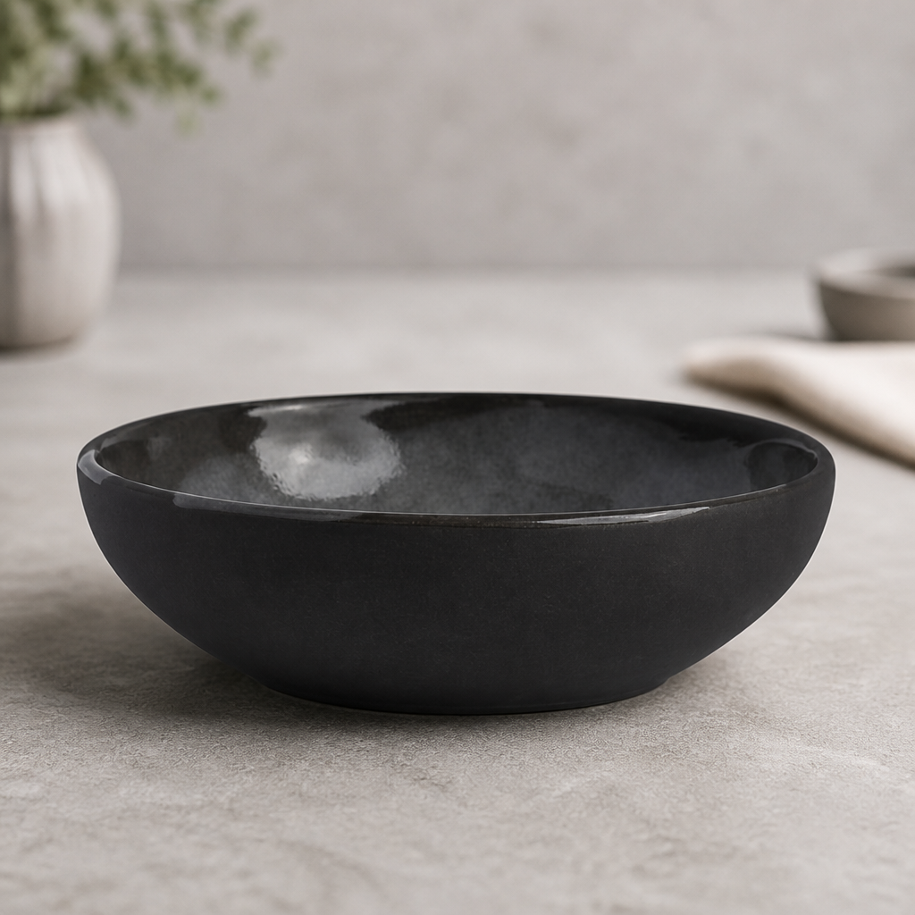 Commercial 197mm Grey Vitrified Stoneware Bowls 24 Pack