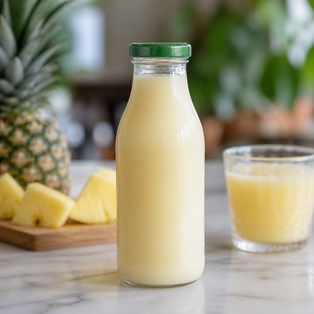 Commercial Pineapple Juice 250ml Glass Bottles 12 Pack