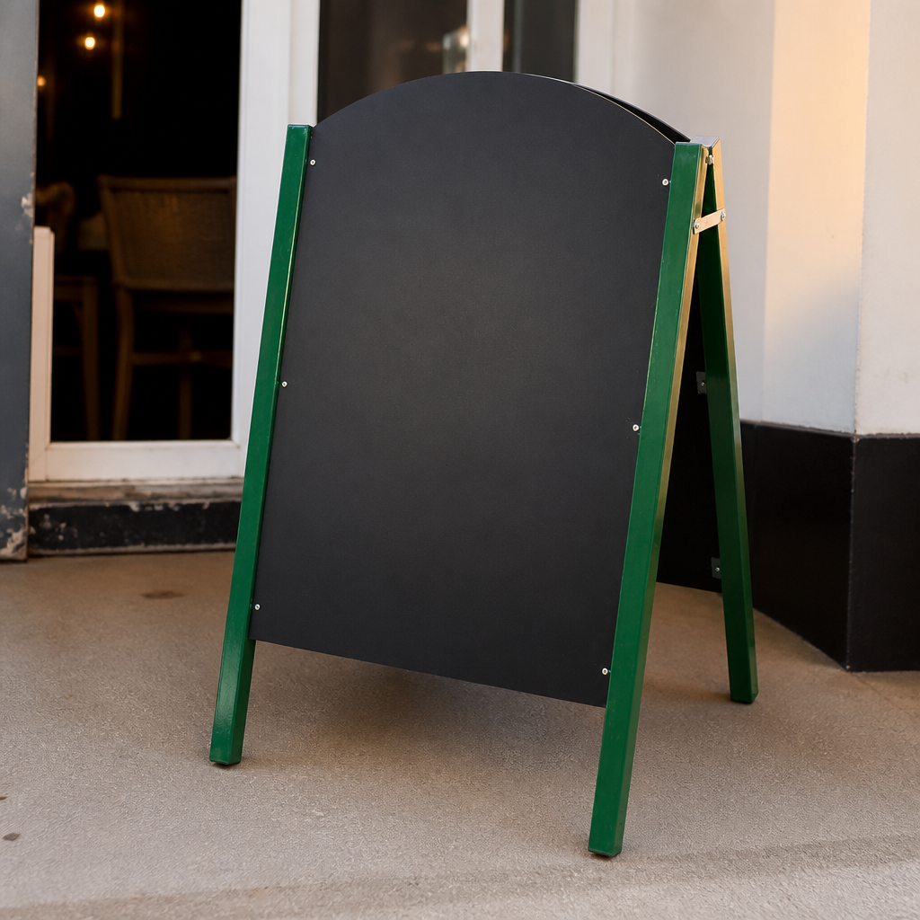 Commercial Pavement A-Board Chalkboard 1100x680mm Green