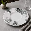 Commercial Medium Rim Plates Smoke Black 280mm 6 Pack