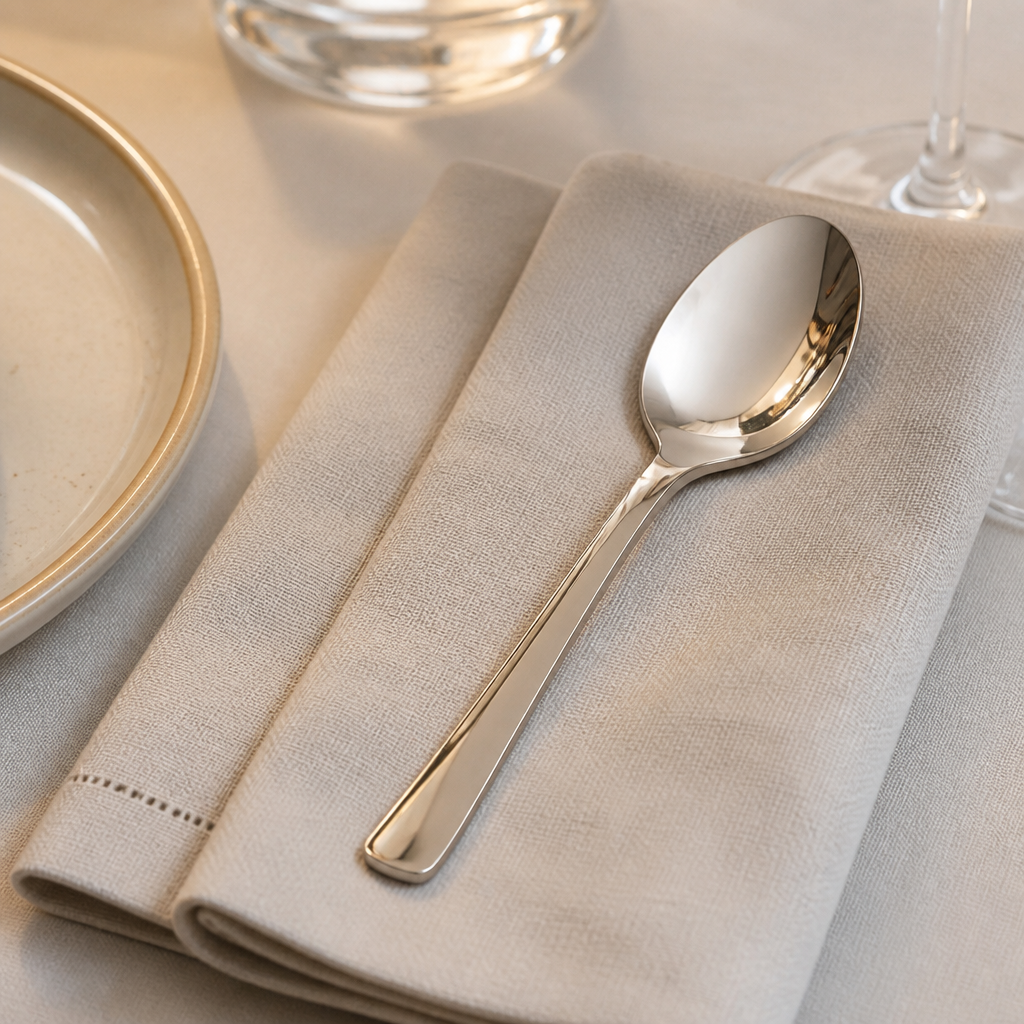 Commercial Soup Spoon Set 12 Pack in stainless steel