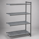 Commercial Cold Room Racking Add-On Unit 4 Tier Vented Shelves