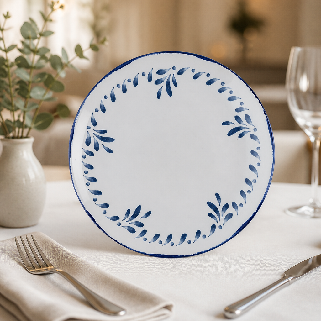 Set of 12 Commercial Coupe Plates 260mm Vitrified Dinnerware