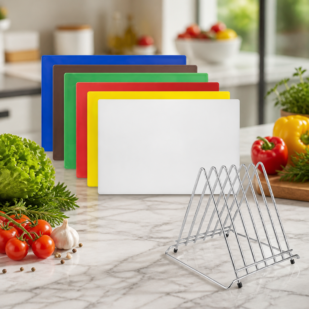 High Density 6-Piece Chopping Board Set 455x305mm