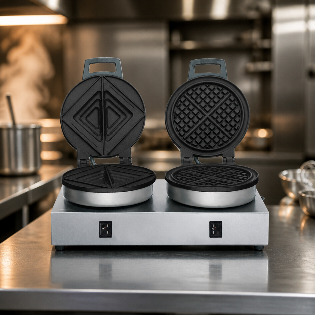 Commercial Waffle And Toastie Contact Toaster 30 Per Hour
