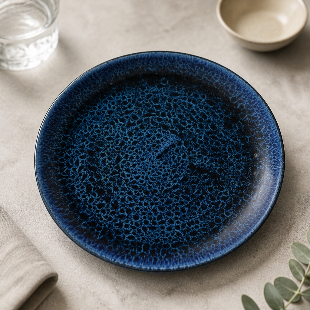 Commercial Plume Ultramarine Coupe Plates 6.5" 12 Pack
