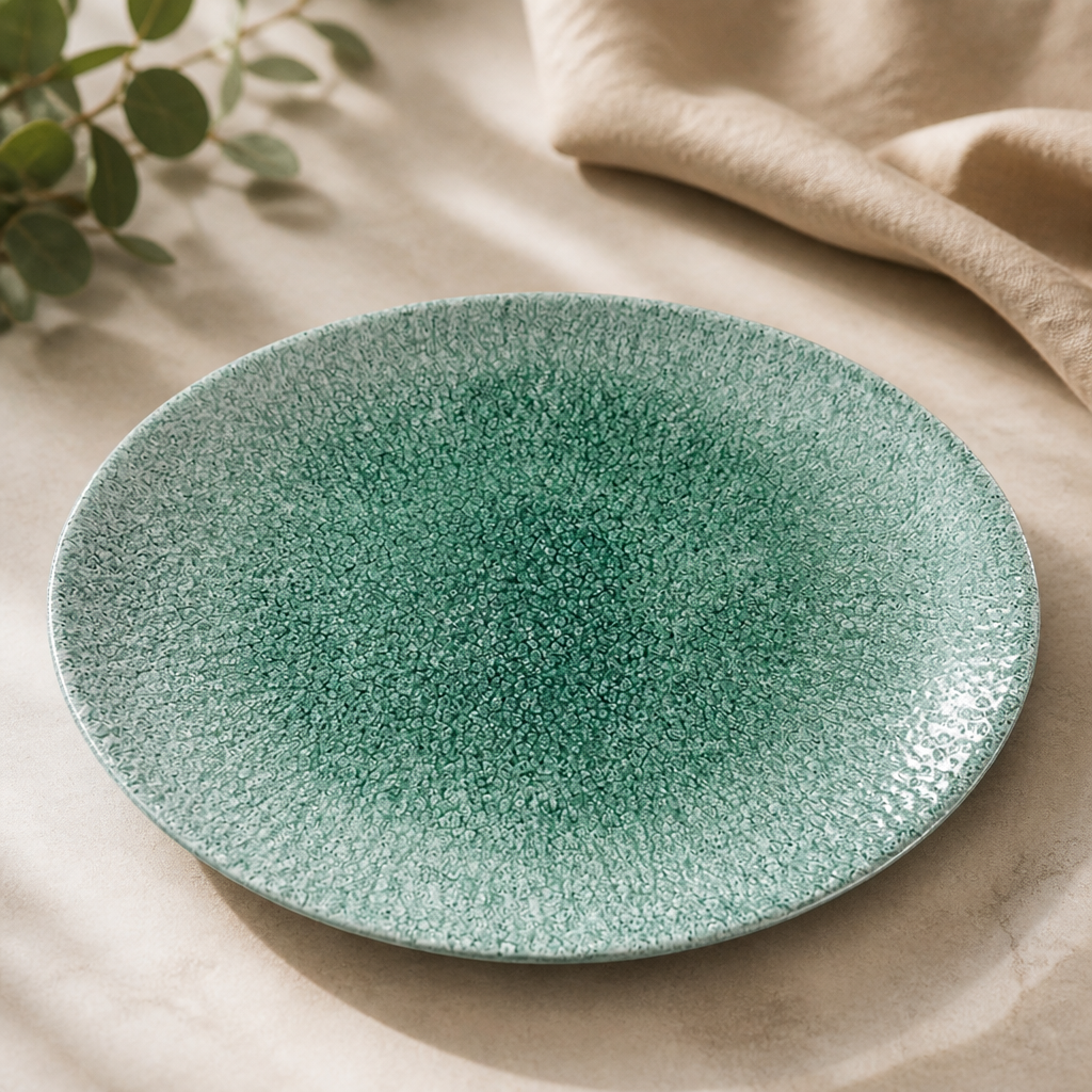 Commercial Oval Coupe Plates Jade Green 317mm 12 Pack
