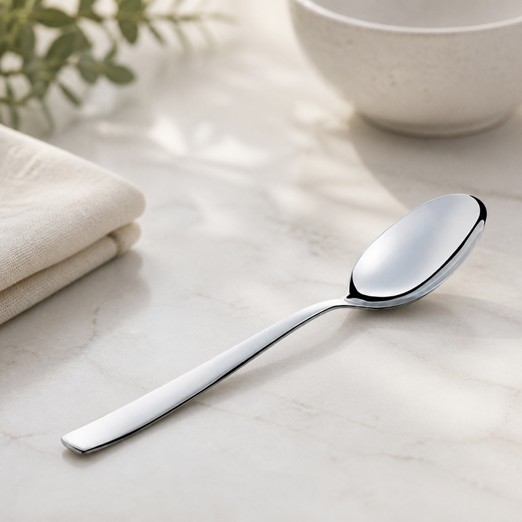 Commercial Stainless Steel Dessert Spoons 12 Pack 181mm