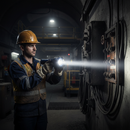 High-Performance Rubber Industrial Torch with Ultra Bright Beam and 2X D Batteries Included for Reliable Lighting Solutions