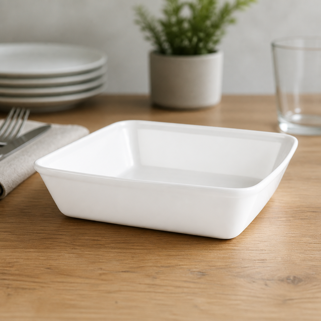 Commercial Counter Serve Square Baking Dishes 250mm 6 Pack