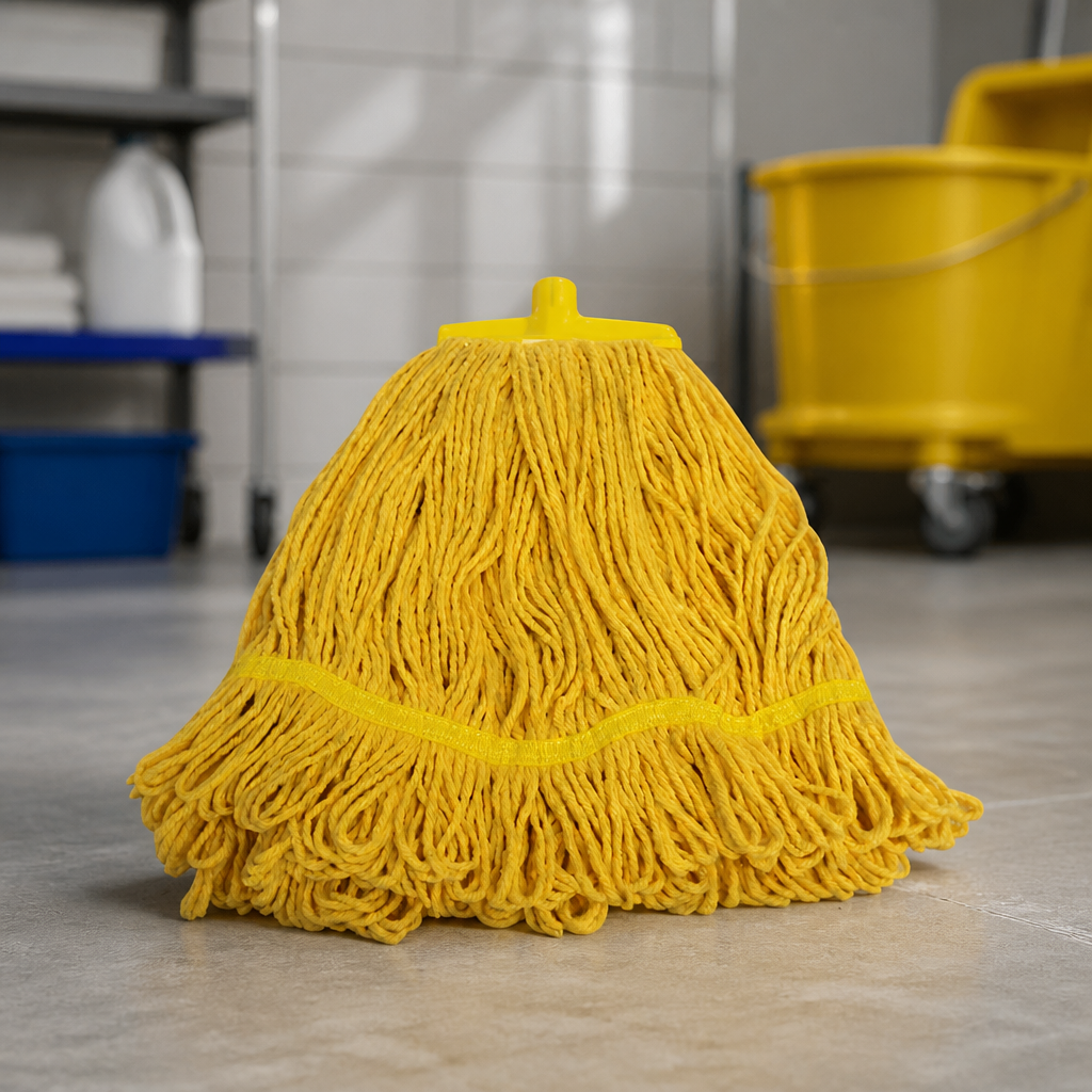 Commercial Yellow Mop Head 483mm x 737mm for Cleaning