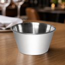 70ml Stainless Steel Sauce Cups - 12 Pack Commercial Dip Bowls