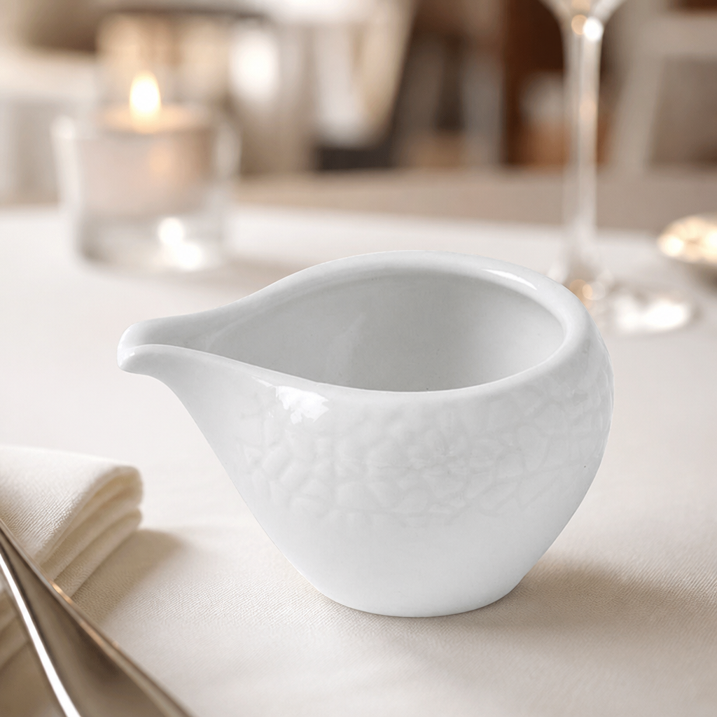 Commercial Ceramic Jugs 56ml - 12 Pack for Catering Use