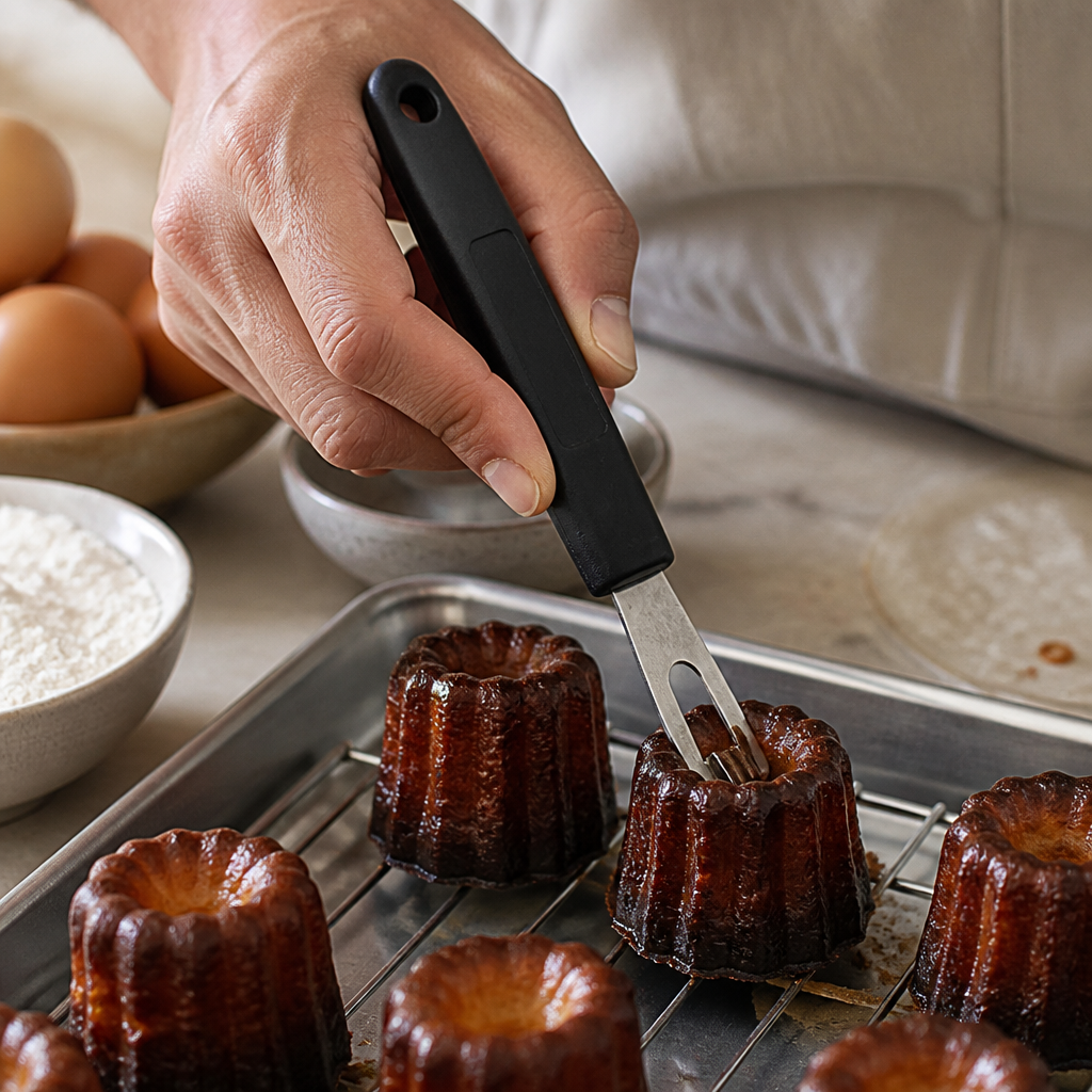 Commercial Canele Cutter with Stainless Steel Blade