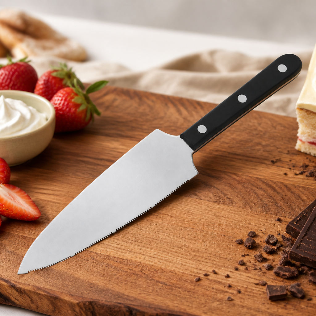 Commercial Pastry Knife and Cake Server 18cm ergonomic design