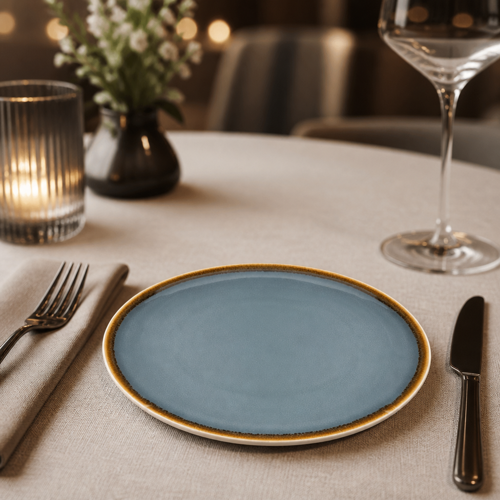Commercial Coupe Plates 180mm Reactive Glaze - 6 Pack