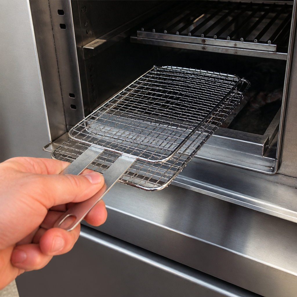 Commercial Charcoal Oven Grill Grate 150x250mm Cast Aluminium
