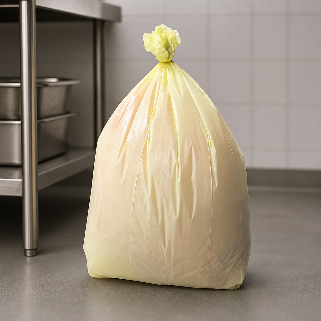 80Ltr Commercial Yellow Bin Bags - Pack of 200