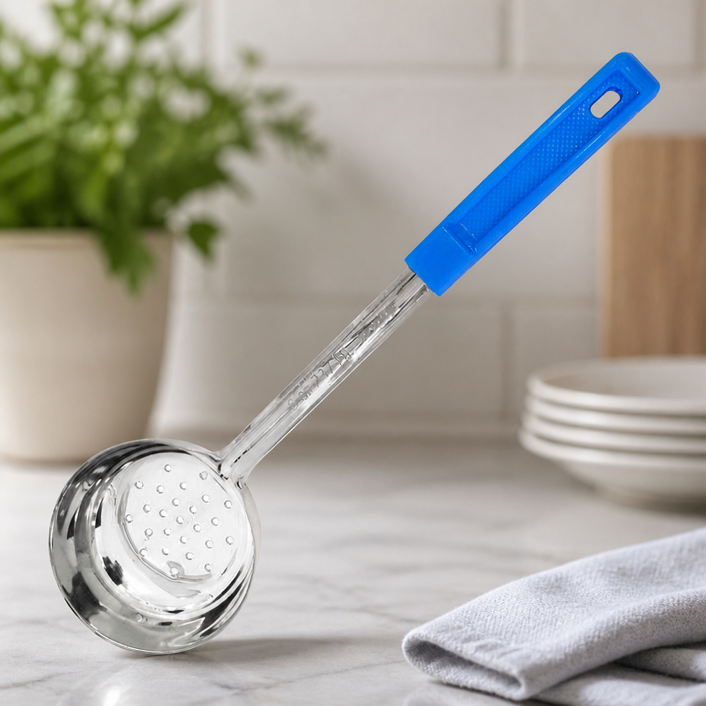 Commercial Blue Perforated Spoodle 236ml for Catering Use