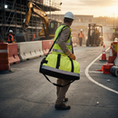 Premium High Visibility Waterproof Holdall with Adjustable Straps and Reflective Tapes - Ideal for Work and Leisure Use