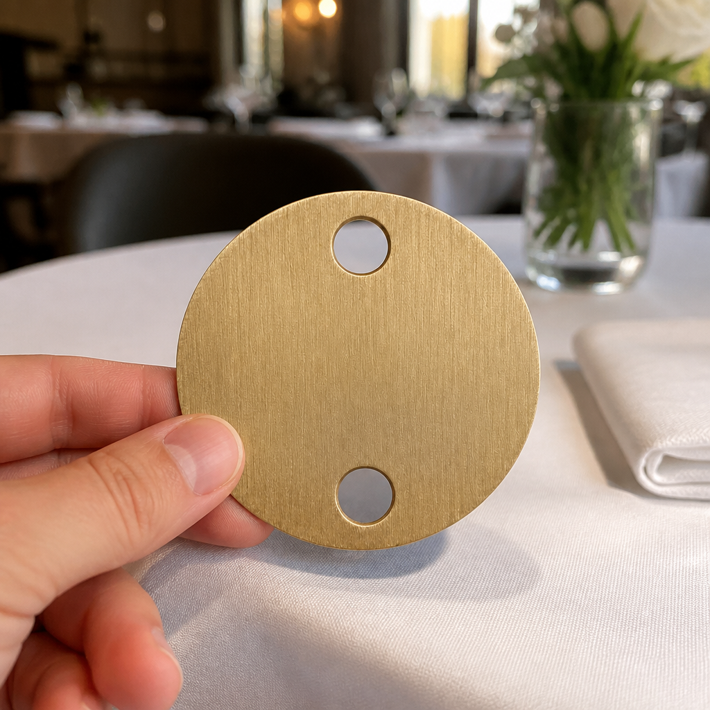 Table Number Holders Bronze Set 1-5 for commercial venues