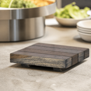 Commercial Buffet Display System Square Shelf Tile Ash Grey 152mm