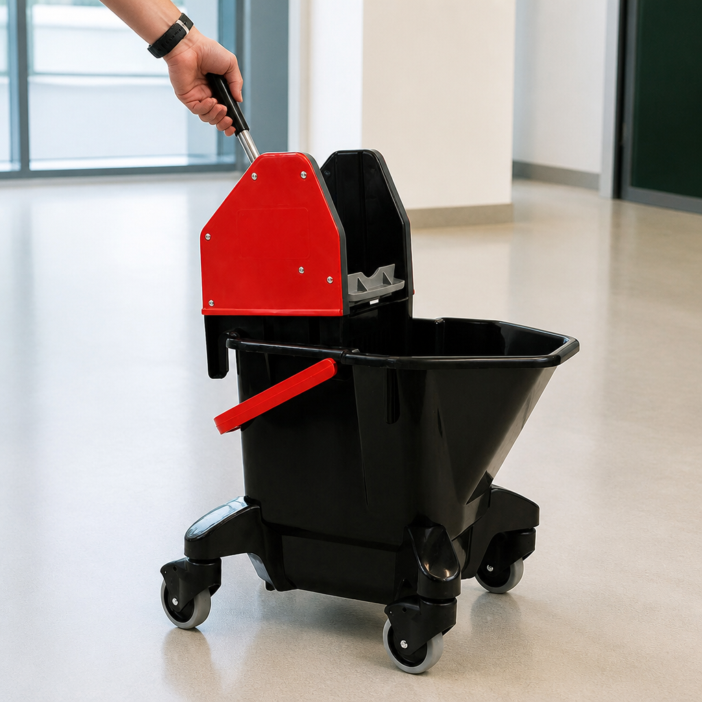 Commercial Mop Bucket And Wringer 13L Red Kentucky Style