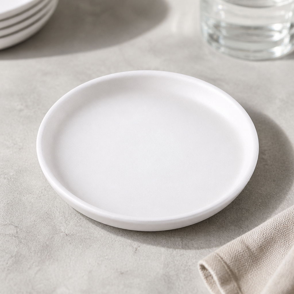Commercial Round Stacking Trays 165mm for Catering 12 Pack