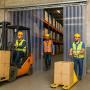 Twin Track Ribbed PVC Curtain Strips Linear Metre