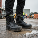 Professional Side Zip Waterproof Safety Boot - Durable Design, Sizes 5-13, GTS Outsole