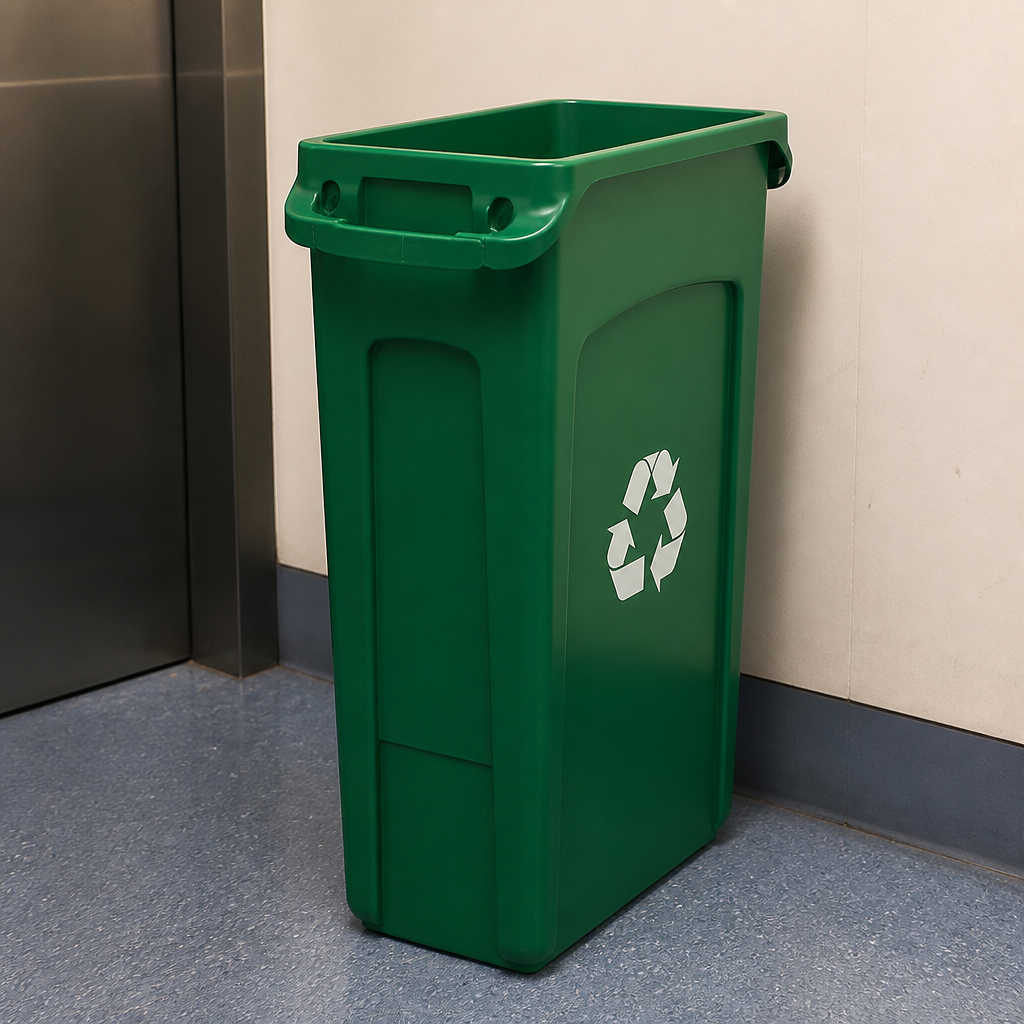 87L Commercial Recycling Waste Bin with Venting Channels